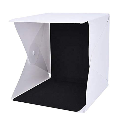Mini Portable Professional Photo Light Booth Product Photography Booth Studio with 4 LED Strips – 40x40x40 cm - Made in India Smiledrive