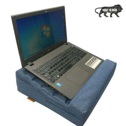 Laptop Lap Desk Tray with Cushion, fits upto 15.6 Inch Laptops, Ergonomic Pillow Pad Study Desk Smiledrive