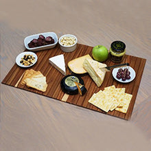 Load image into Gallery viewer, Teakwood Sofa Armrest Tray Couch Table Mat for Drinks Snacks - Made in India Smiledrive