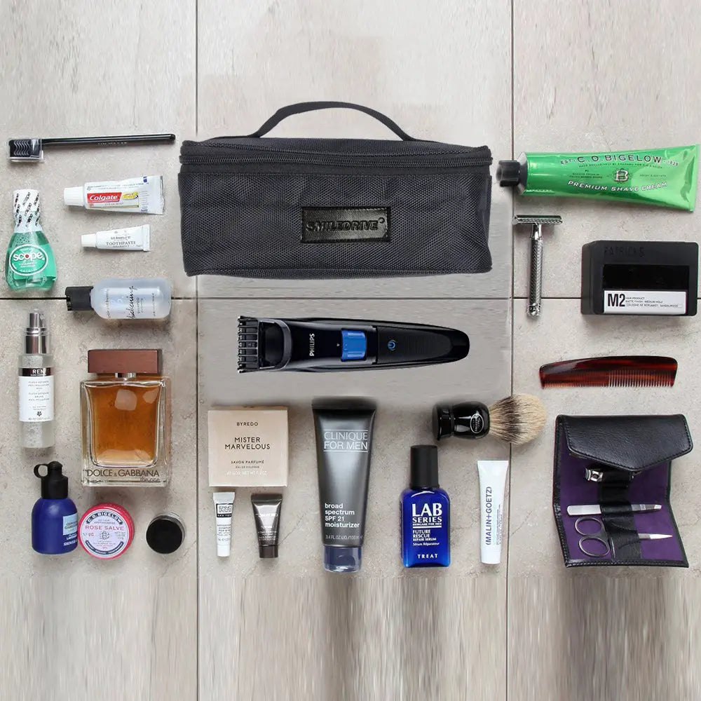 Travel Toiletry Gadget Bag Shaving Pouch Make-up Kit - Multipurpose Mi –