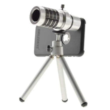 Load image into Gallery viewer, iPhone 12X Telescope Zoom Lens Kit with Tripod &amp; Back Case - All Models Available Smiledrive
